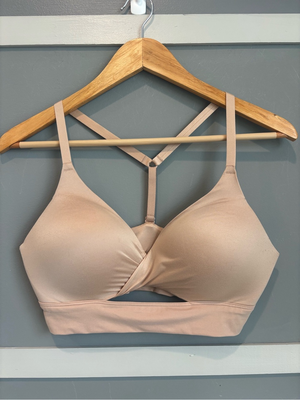 Nude T-Back Wireless Padded Bra